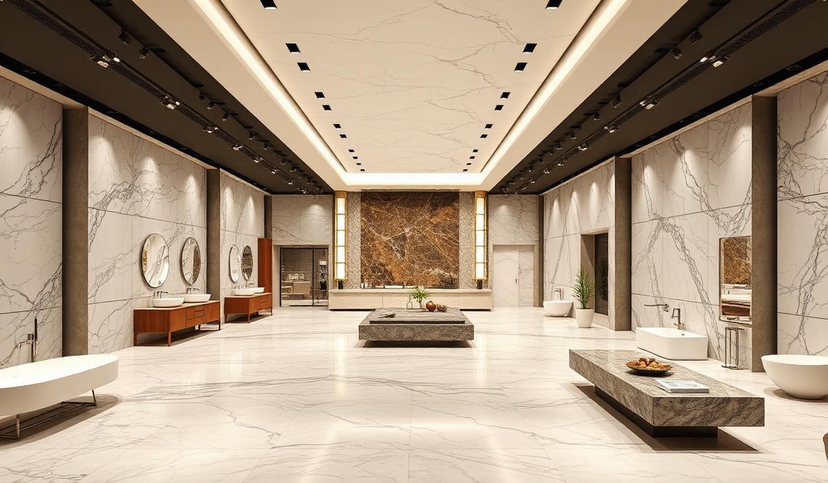 Inside the Chaithanya Marbles showroom